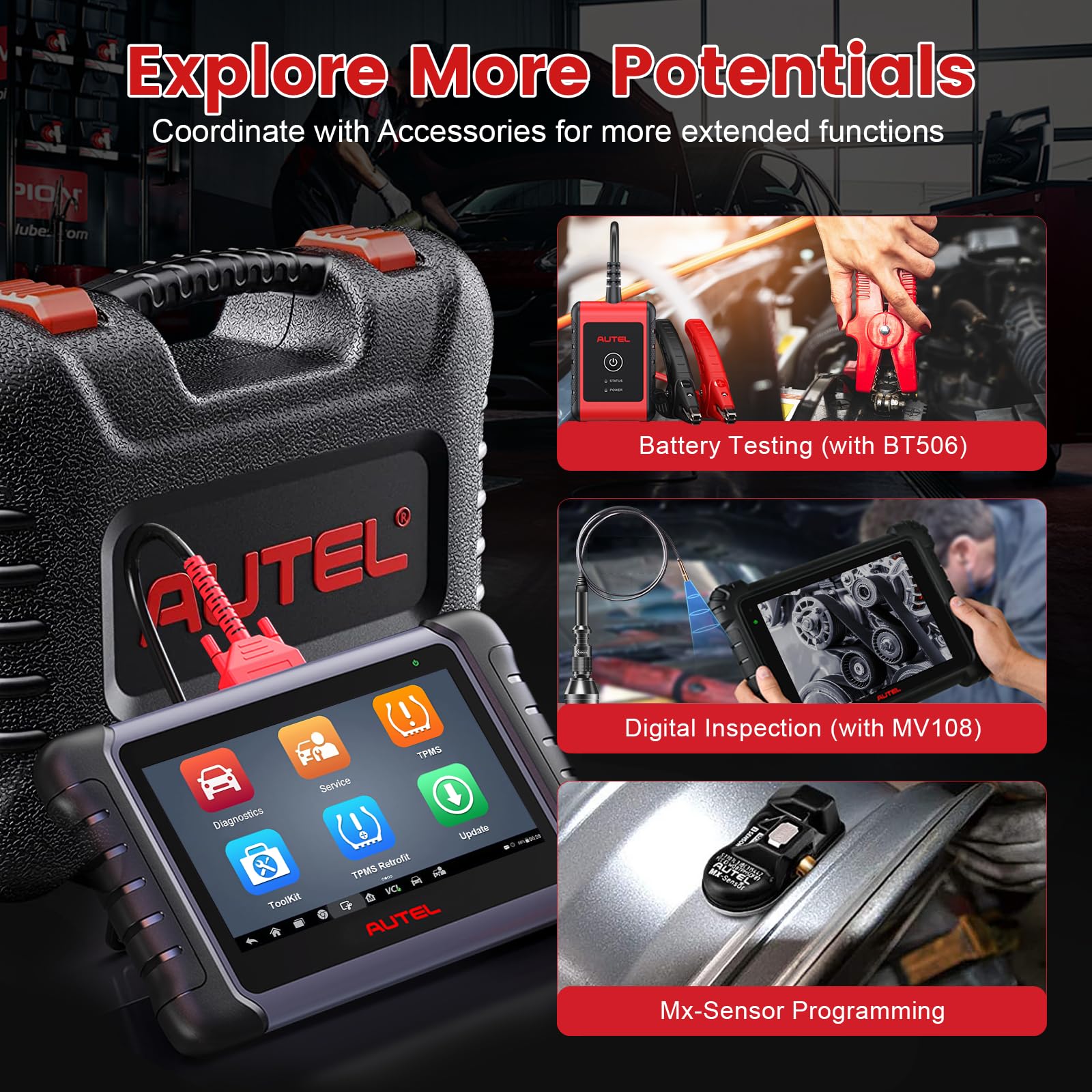 Amazon.com: Autel MaxiCOM MK808Z-TS Bidirectional Scanner